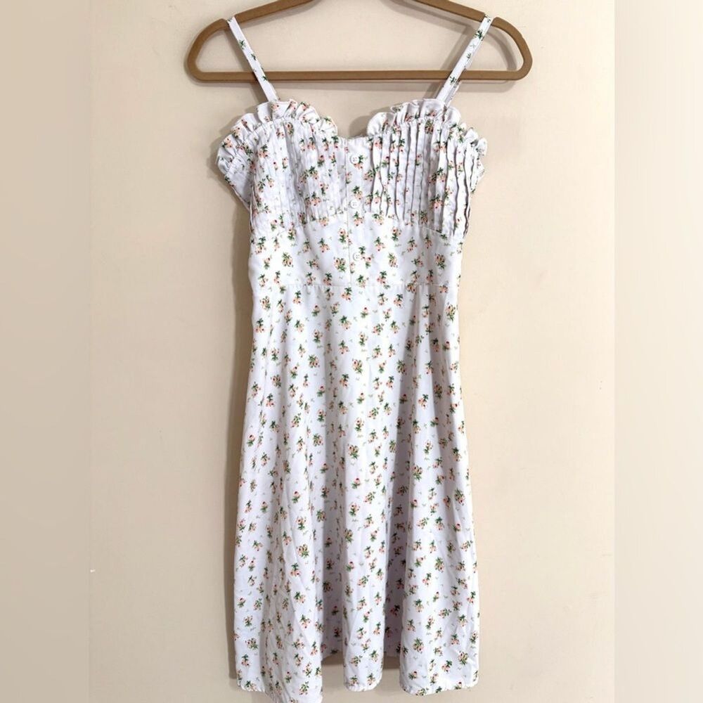 Marie Nicole Girls Floral Midi Dress Size 13/14 Cottagecore Smocked Sundress